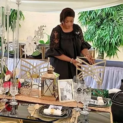 Dinner decoration and table styling in Yaoundé