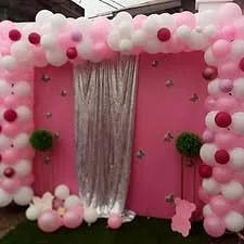 Mur de ballons rose